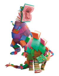 dinosaurs made out of books