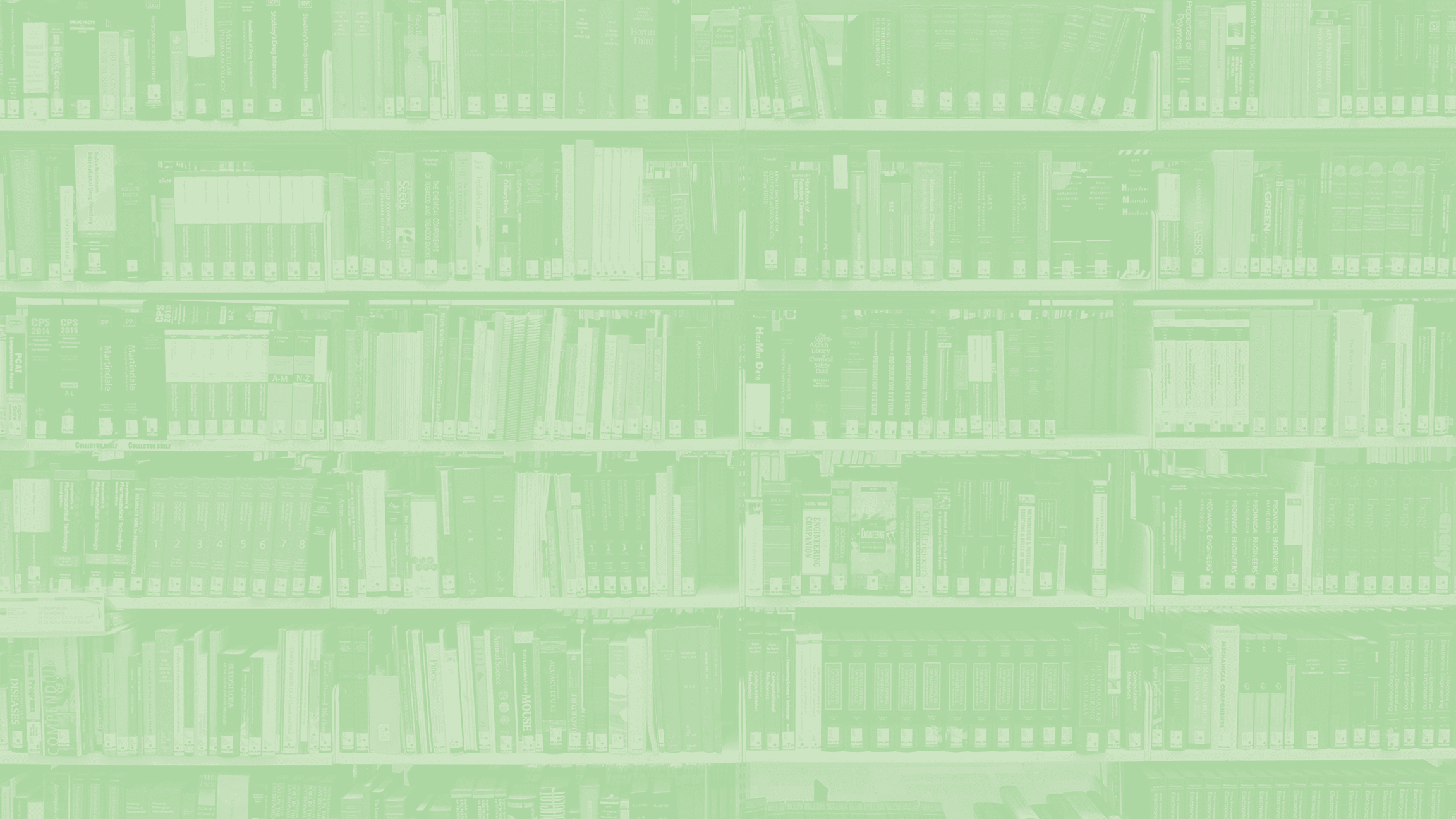 green background image of books